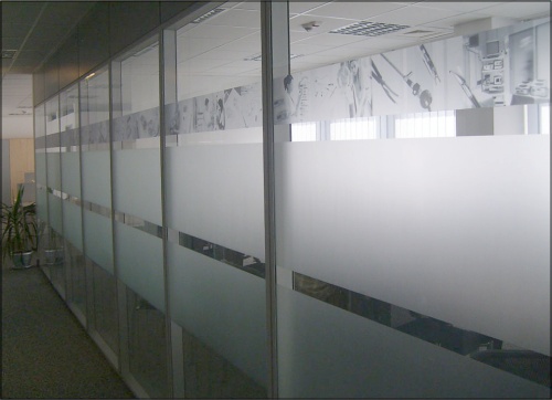 Office Window Frosting Services Calgary Alberta 