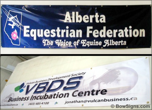 Calgary Alberta printed banners